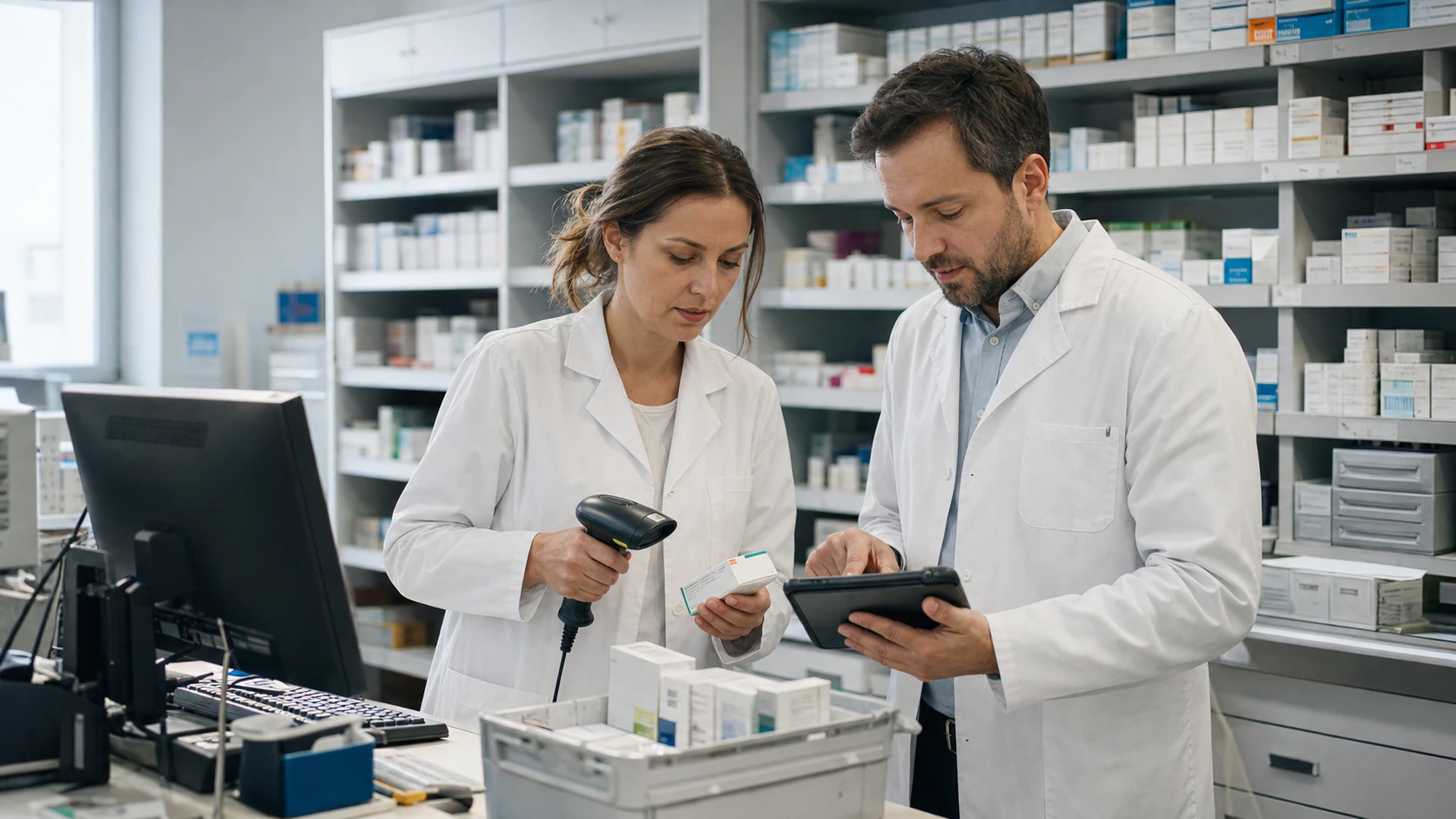 Pharmacy operations modernization with an applied AI layer