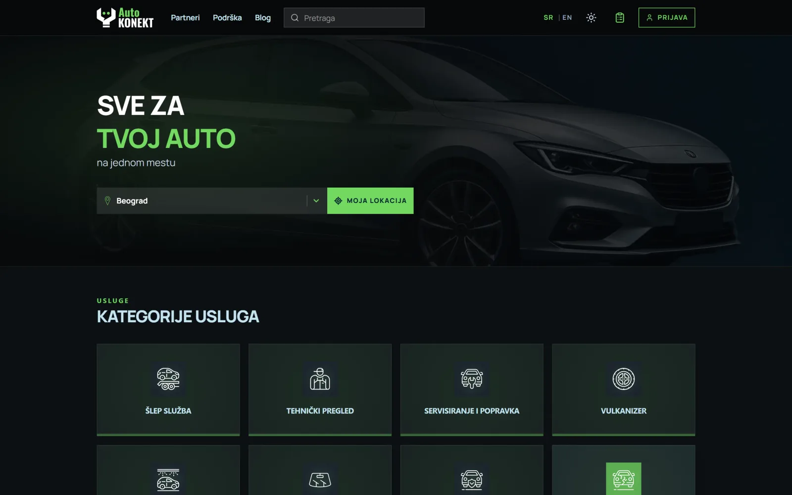 AutoKonekt platform screenshot