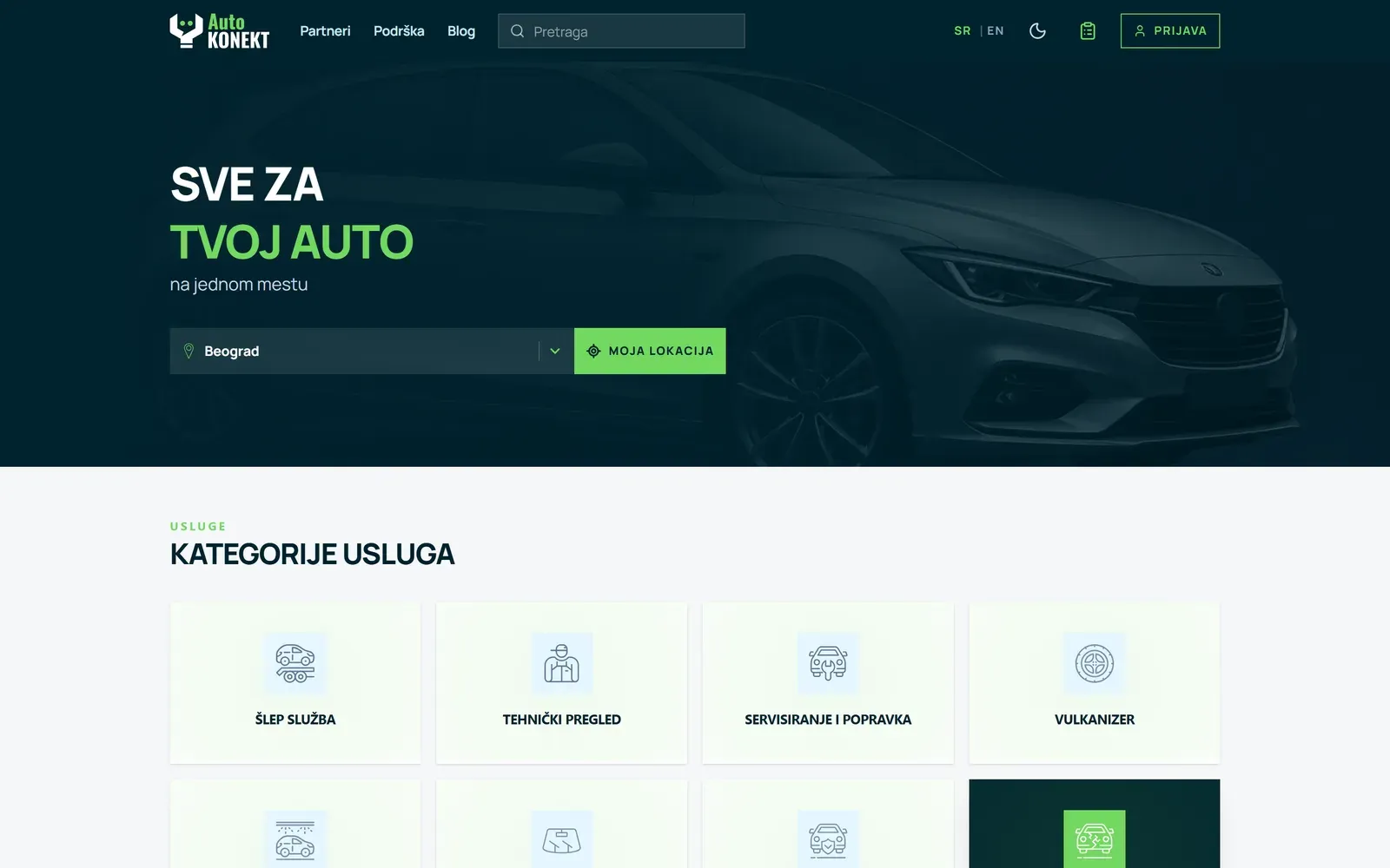 AutoKonekt platform screenshot